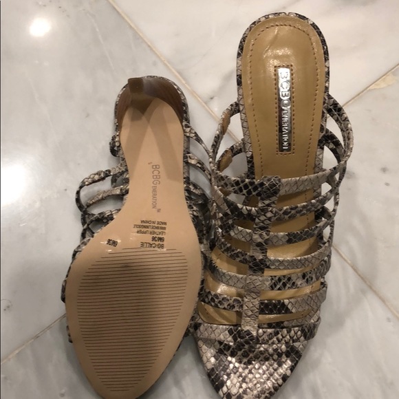 Snake skin heel slip on - Picture 2 of 3